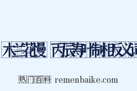 木兰花慢·丙辰寿叶制相反义词是什么意思的图片